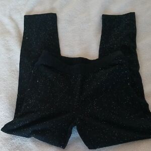 Cat & Jack Black Glitter Leggings